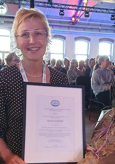 Glada Maria Hjort fick pris för bästa forskningsposter 2022